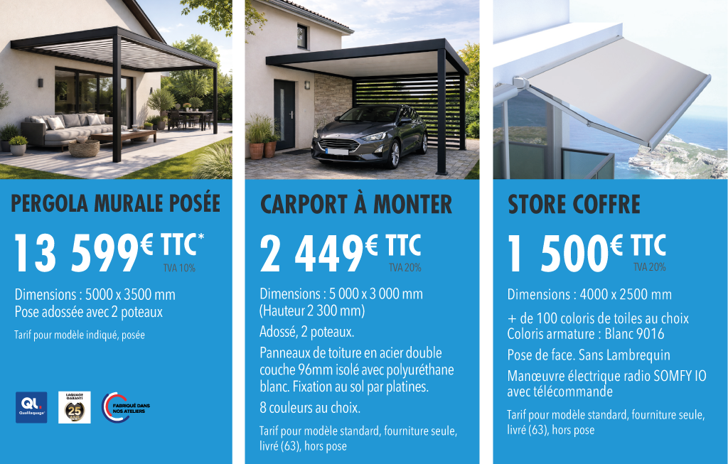Offres Pergola Carport Store